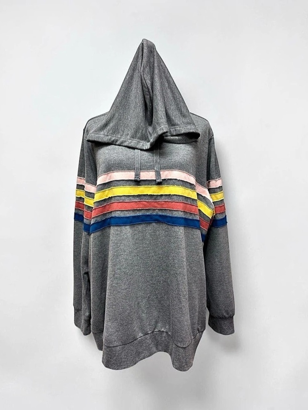 -*LIKE NEW* Torrid Striped Hooded Tunic Size 2 Like New